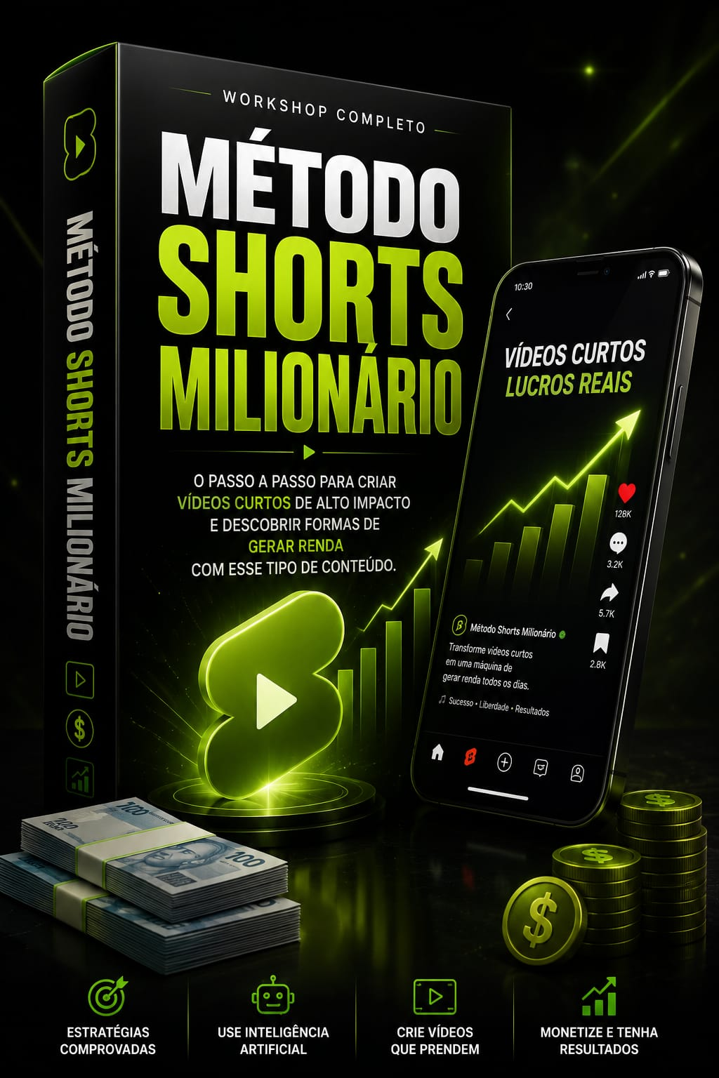 Método Shorts Milionário — workshop completo para criar vídeos curtos que geram renda
